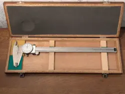MITUTOYO 12 INCH DIAL CALIPER NO 505-645-50 W/ CASE