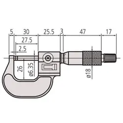 COUNT MICROMETER 193-111