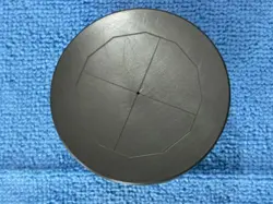 MITUTOYO CMM AIR FLOAT BEARING, 70MM DIA X 20.5MM THICK WITH AIR FITTING