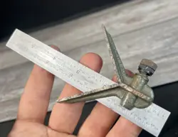 PRATT & WHITNEY C-2504R, SATIN CHROME TEMPERED RULER 6” MITUTOYO CENTER FINDER