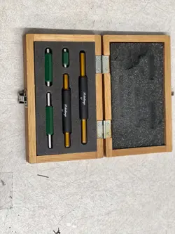 MITUTOYO PARTS 167-912 5 PCS. MICROMETER STANDARDS SET (USED)