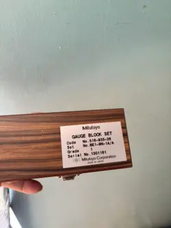 MITUTOYO GAGE BLOCK SET 51693526