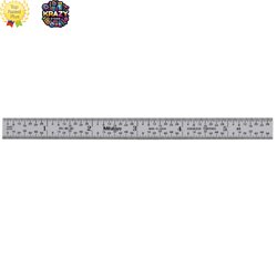 MITUTOYO 182-201 STEEL RULE 6” 4R 1/8 1/16 1/32 1/64 1/64” THICK 1/2” WIDE