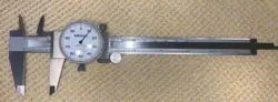 EXCELLENT 6” MITUTOYO 505-637-50 DIAL CALIPERS EXCELLENT MOVEMENT & EXC. TIPS