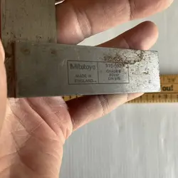 MITUTOYO ENGINEERS SQUARE MODEL 916-592 MADE IN ENGLAND