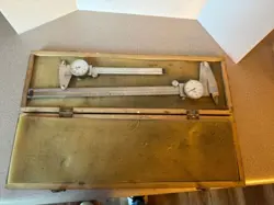 MITUTOYO ANALOG CALIBERS SET OF 2 505-645-50 505-637-50 CS3L