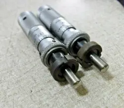 MITUTOYO N/A MICROMETER HEAD (0-10MM/ 0-25MM) LOT OF 2