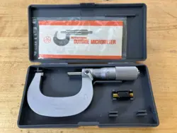 VTG. MITUTOYO 101-116 OUTSIDE MICROMETER 25-50MM 0.001MM LOCKING - MADE IN JAPAN