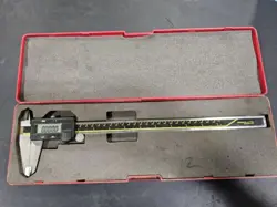 MITUTOYO DIGITAL CALIPER 12 W/ STARRETT CASE