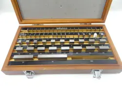 SET OF MITUTOYO PRECISION METRIC GAGE BLOCKS 1.001-75MM RANGE   CERAMIC BLOCK