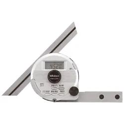 MITUTOYO 187-501 DIGITAL BEVEL PROTRACTOR REMOVABLE BLADE -360~±360˚ 150MM