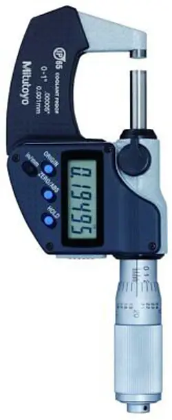 MITUTOYO 293-335-30 COOLANT PROOF MICROMETER, 0-1