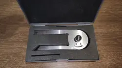 MITUTOYO 187-201 STAINLESS STEEL BEVEL PROTRACTOR, 1 DEGREE MAIN SCALE, 5 MINUTE