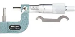 MITUTOYO 115-313, 0 - 1 X .0001 .185 DIA. SPHERICAL ANVIL TUBE MICROMETER, ,
