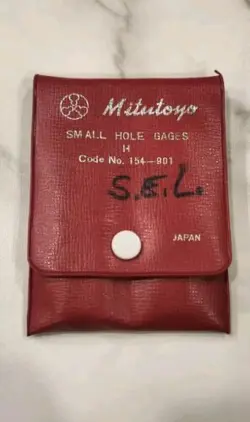MITUTOYO #154-901 H 4PC MACHINIST SMALL HOLE GAGES SET (MADE IN JAPAN)