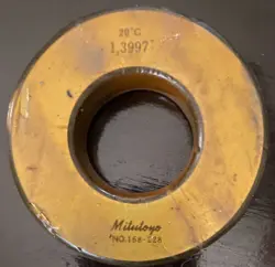 MITUTOYO RING GAGE NO. 168-228 - 1.400”  (1.3997) NEW IN FACTORY WAX