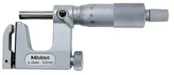 MITUTOYO 117-101 SERIES 117 UNI-MIKE ANALOG MECHANICAL MICROMETER, 0 TO 25 MM,