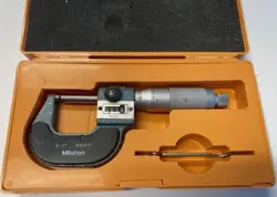 MITUTOYO 193-211 ROLLING DIGITAL OUTSIDE MICROMETER, 0-1