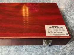 MITUTOYO 516-902-26 81PC RECTANGULAR STEEL GAGE BLOCK SET GRADE 0