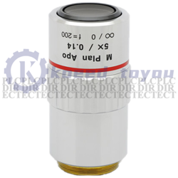 1PCS   USED MITUTOYO M PLAN APO 5X/0.14 MICROSCOPE OBJECTIVE LENS