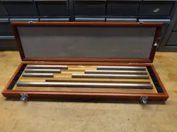 MITUTOYO 516-703-26 METRIC GAUGE BLOCK SET 125MM-500MM GRADE 1 A/A MISSING 400MM