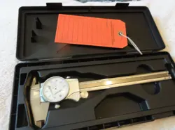 MITUTOYO 505-742J DIAL CALIPER W/CASE FOR PARTS BOEING FACTORY SURPLUS