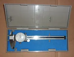 MITUTOYO MACHINIST DIAL CALIPER - #505-626-50 WITH CASE - EXCELLENT