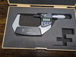 MITUTOYO 293-346 DIGIMATIC 2-3 INCH DIGITAL MICROMETER COOLANT PROOF TESTED WORK