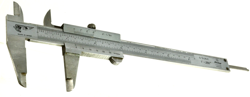 MITUTOYO VERNIER CALIPER/ PFM MADE IN JAPAN - WITH CASE - TOP SHAPE - CRISP CALC