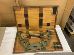 MITUTOYO  NO. 104-152 12-16” INTERCHANGEABLE ANVIL MICROMETER SET W/ STANDARDS