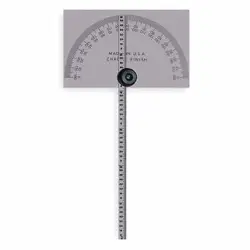 MITUTOYO 968-203 MANUAL-READING PROTRACTOR,GRAD 1 DEG 1ARY7