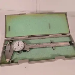 MITUTOYO 505-637-50 .001 DIAL CALIPER IN CASE SHOCK PROOF MADE IN JAPAN