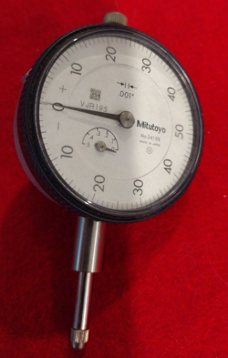 VERY CLEAN MITUTOYO DIAL INDICATOR NO. 2415S ALSO MARKED VJR195 MADE IN JAPAN