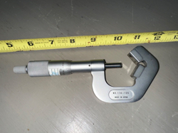 MITUTOYO FLUTE ANVIL MICROMETER NO. 114-135 .093-1