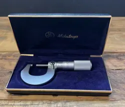 VINTAGE MITUTOYO 101-115 M225-25 METRIC OUTSIDE MICROMETER 0 TO 25 MM JAPAN