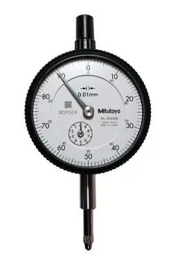 MITUTOYO STANDARD DIAL GAUGE MEASURING RANGE 10MM NO EARS CONTINUOUS SCALE 2046A