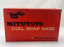 MITUTOYO 1-2” DIAL SNAP GAGE NO. 201-152 .0001” STARRETT INDICATOR 25-111