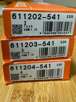 MITUTOYO STEEL, RECTANGULAR GAGE BLOCK, GRADE AS-1 LOT (3 BLOCKS TOTAL)