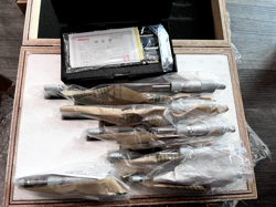 MITUTOYO MECHANICAL OUTSIDE MICROMETER SET: 6 PC, 0.01 MM GRADUATION