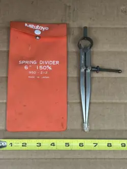 NICE MITUTOYO 6” 150MM SPRING DIVIDER #950-212 (C2)