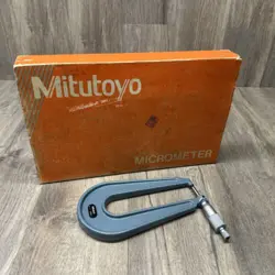 MITUTOYO NO. 118-129 SHEET METAL MICROMETER RATCHET STOP 0-1