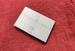 MITUTOYO 2” RECTANGULAR STEEL GAGE BLOCK