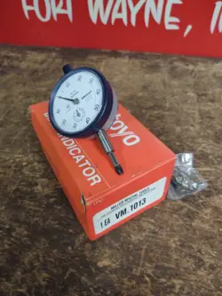 MITUTOYO 2047S SHOCK PROOF DIAL INDICATOR, 0 TO 10MM, DIAL 0-50-0, .01MM