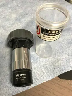 MITUTOYO MICROSCOPE OBJECTIVE ∞/0, QV-OBJECTIVE 1X