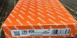 MITUTOYO 186-906 CONCAVE/CONVEX RADIUS GAGE SET, 26 LEAVES, .01-.5