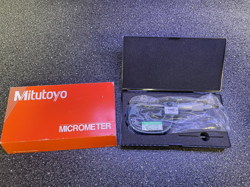 MITUTOYO 142-225 POINT DIGITAL MICROMETER 0-1