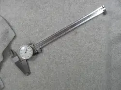 VINTAGE MITUTOYO 505-644-50 DIAL CALIPER.  BRAZIL 8