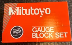 516-914-26CAL MITUTOYO RECT STEEL GAGE BLOCK SET, 35PC SET