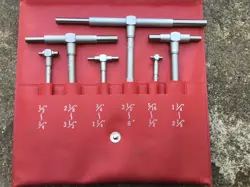 MITUTOYO NO. 155-903 SELF CENTERING TELESCOPING GAUGE GAGE SET OF 6 5/16
