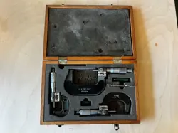 NEW MITUTOYO 193-923 DIGIT OUTSIDE MICROMETER SET 0-3
